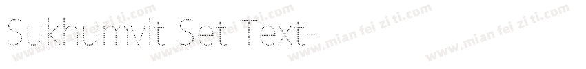 Sukhumvit Set Text字体转换